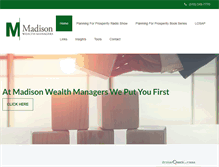 Tablet Screenshot of madisonmanagers.com